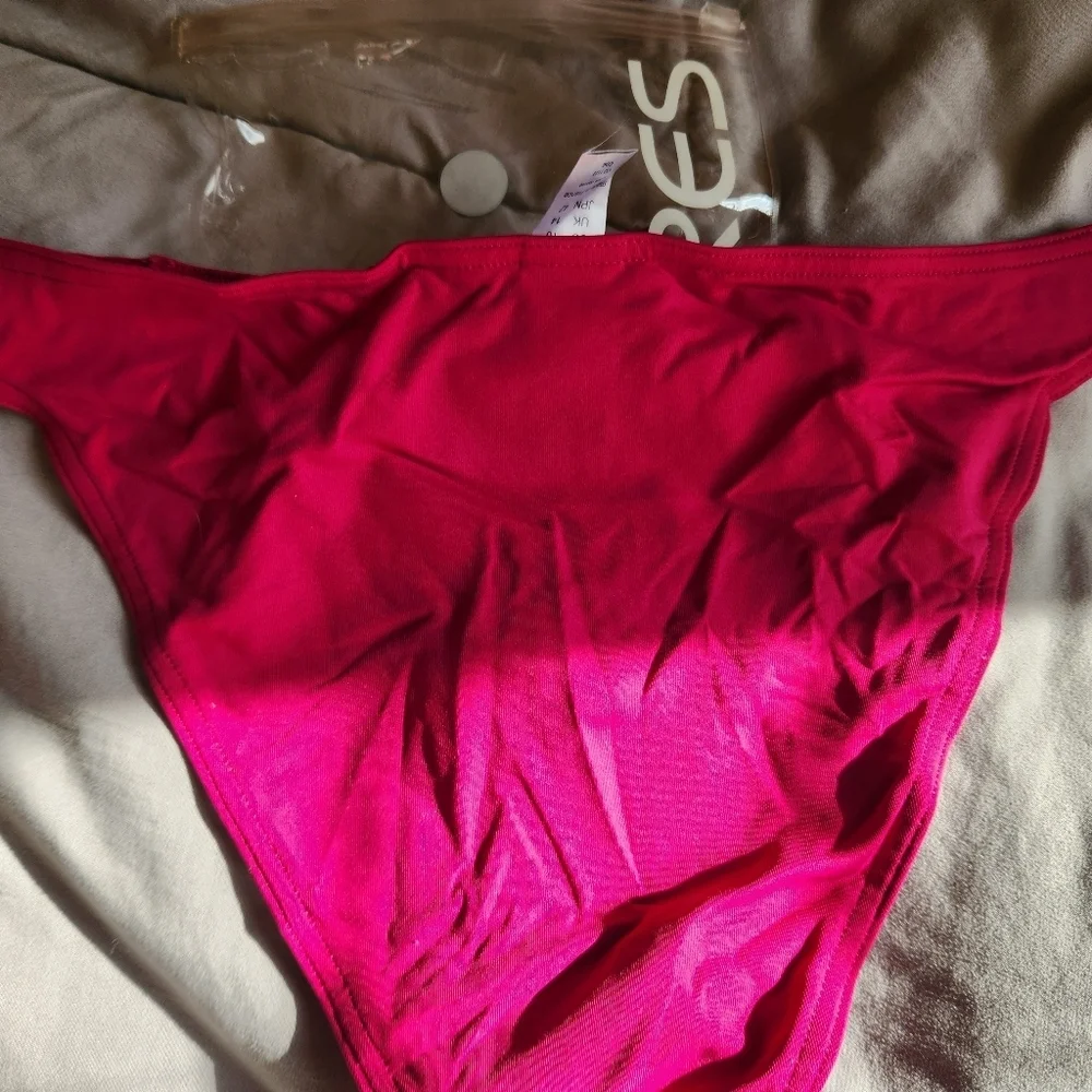 Eres Pink Delic Cros Bikini Bottom Size 10 New With Tags